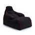 Gaming Bean Bag Chair with Side Pockets & Headset Holder - Red/ Free Beans Included