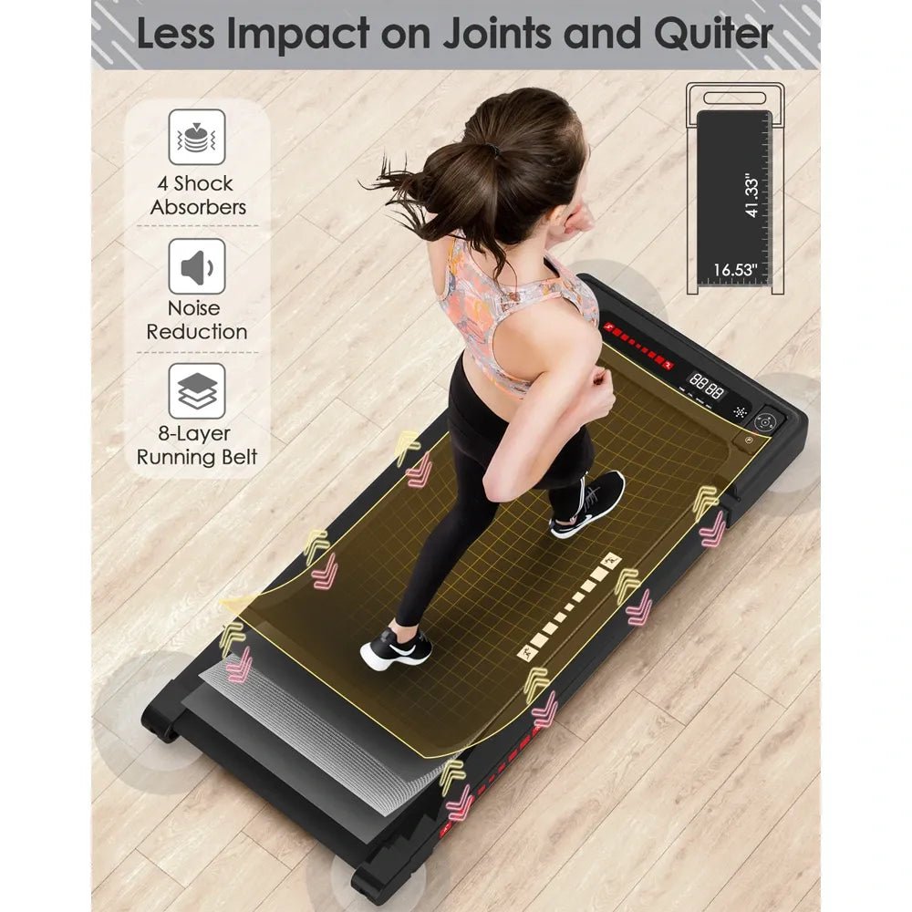 Gamvity 2.5HP Slim Under Desk Walking Pad Treadmill - LED Display Portable | IT Care Kuwait