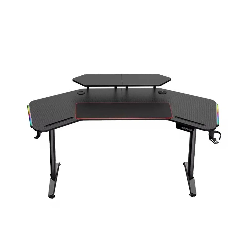 Gamvity Electric Height Adjustable Gaming Desk with Controller & Cable Management – 160×80×75cm/ BlackIT CareGaming Desk