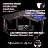 Gamvity Gaming Corner L - Shaped RGB Computer Desk – 130×60×73cm/ Carbon Fiber Surface with Shelf, Cup & Headphone Holder – BlackIT CareGaming Desk