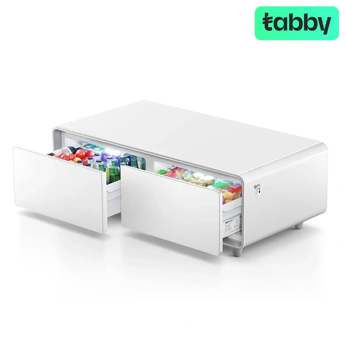 Gamvity Luxury Pro Smart Coffee Table 135L Refrigerator Pure White | IT Care Kuwait