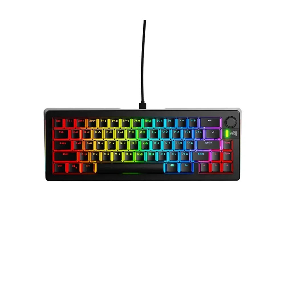 Glorious GMMK 3 65% Prebuilt Wired Mechanical Gaming Keyboard - Black (Arabic Layout)IT CareGaming Keyboard