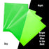 رول ملصقات فينيل يتوهج في الظلام باللون الأخضر النيون - 50 سم × 1 متر