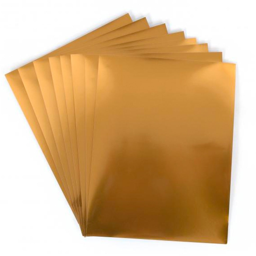 Silhouette Adhesive Sticker Sheets – 8.5 in X 11 in/ 8 Sheets/ Gold Foil