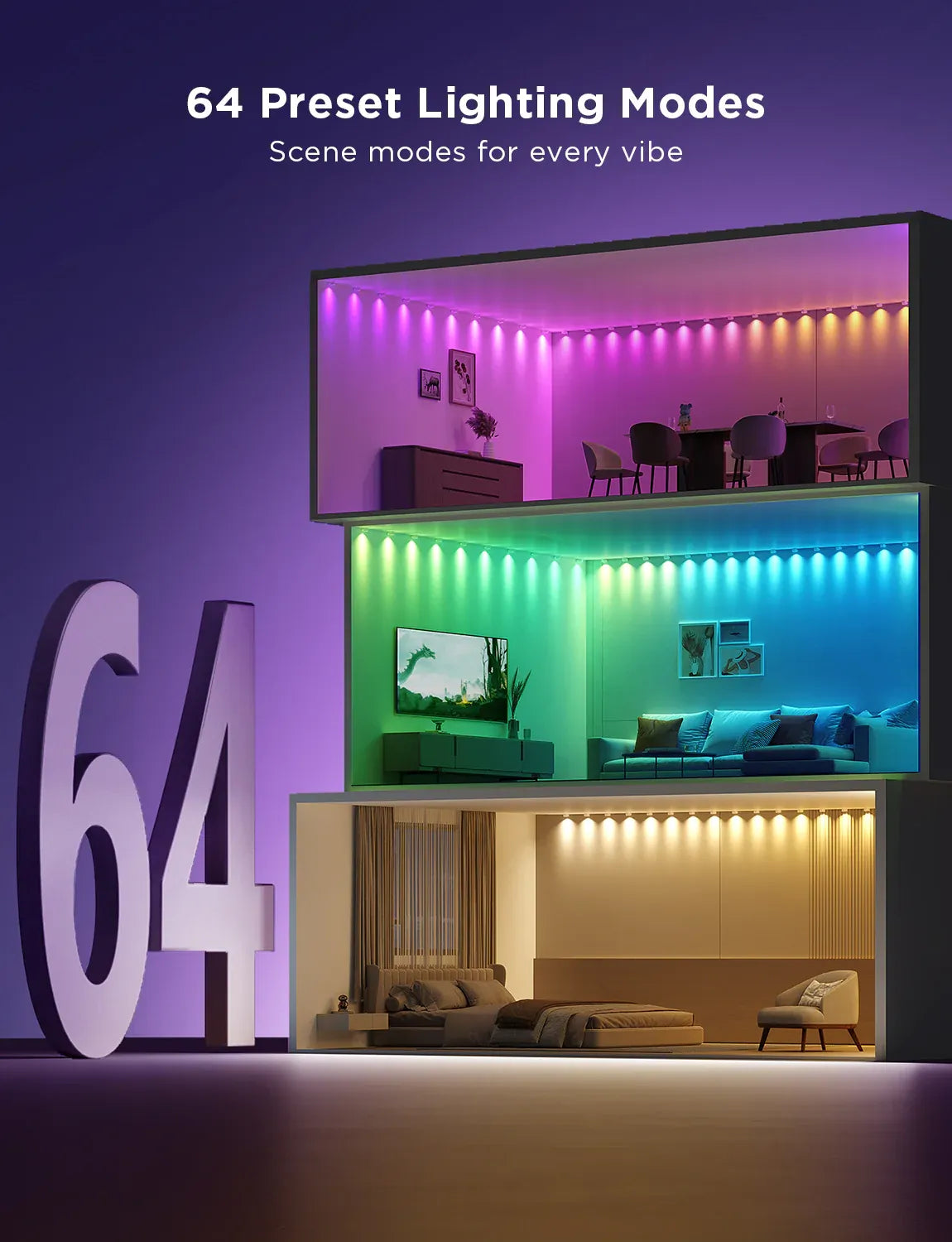 Govee String Downlights 16.4ft 5m Smart RGB | ITCare Kuwait