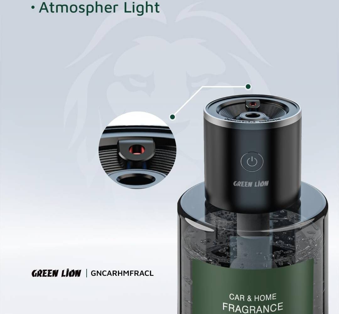 Green Lion Car & Home Fragrance Starry Sky Projection, Humidify Softly, 160ml Capacity, 3 - 4 Days Working, Atmosphere Lights, 1 Hour Quick Charge Time, Suitable for Home And Car - ClearIT CareAir Fragrance