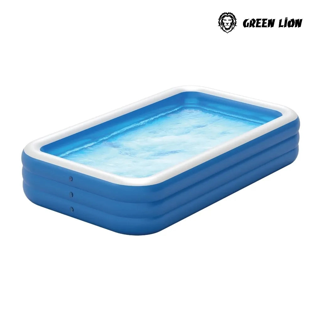 Green Lion Inflatable Small Swimming Pool - Blue