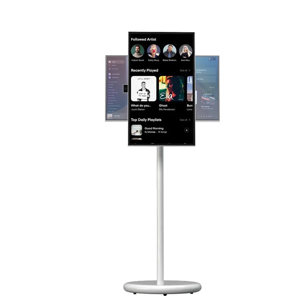 Green Lion THRONE 27-Inch Portable Smart FHD Touchscreen TV Android 15 27000mAh Battery Black | IT Care Kuwait
