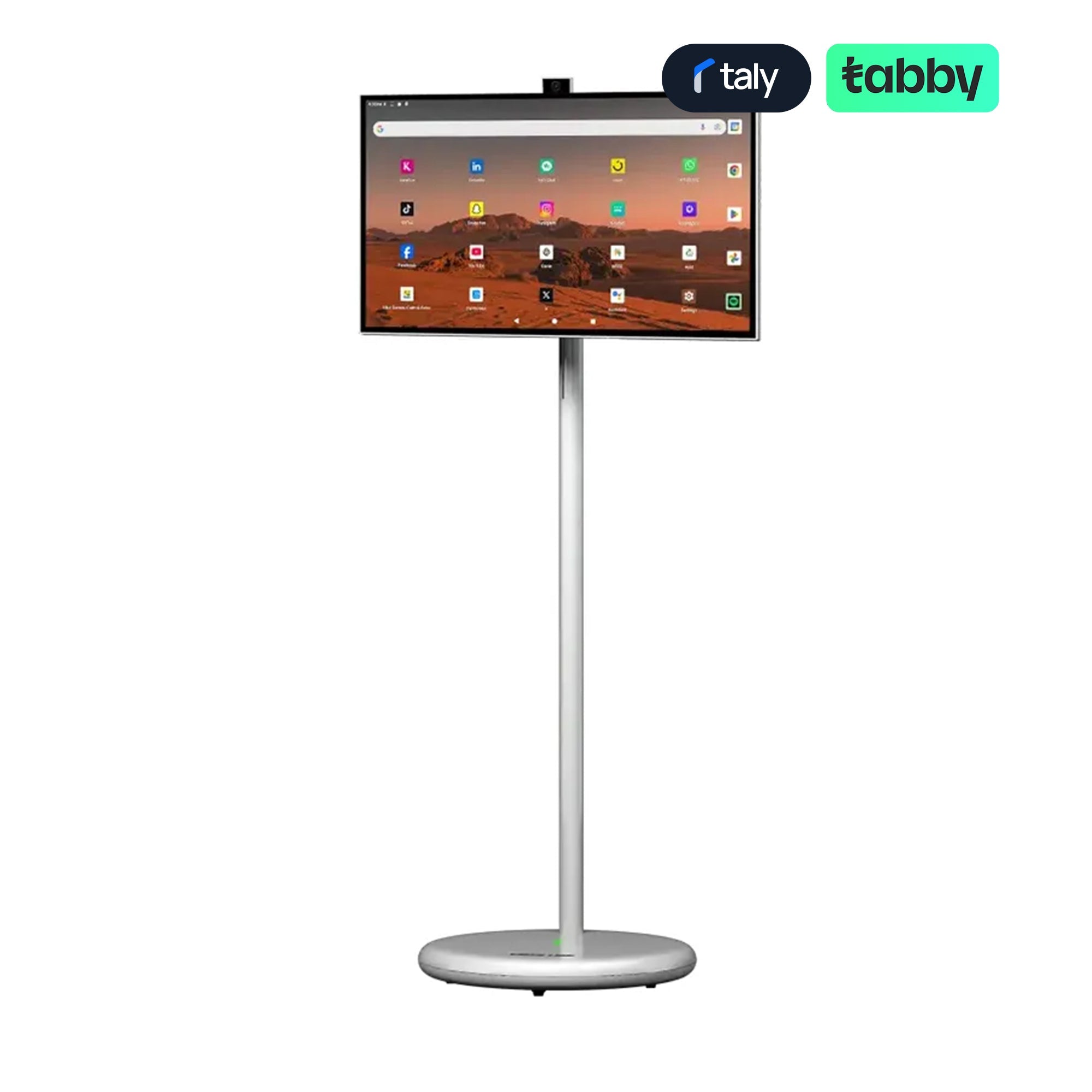 Green Lion THRONE 27-Inch Portable Smart FHD Touchscreen TV Android 15 27000mAh Battery Black | IT Care Kuwait