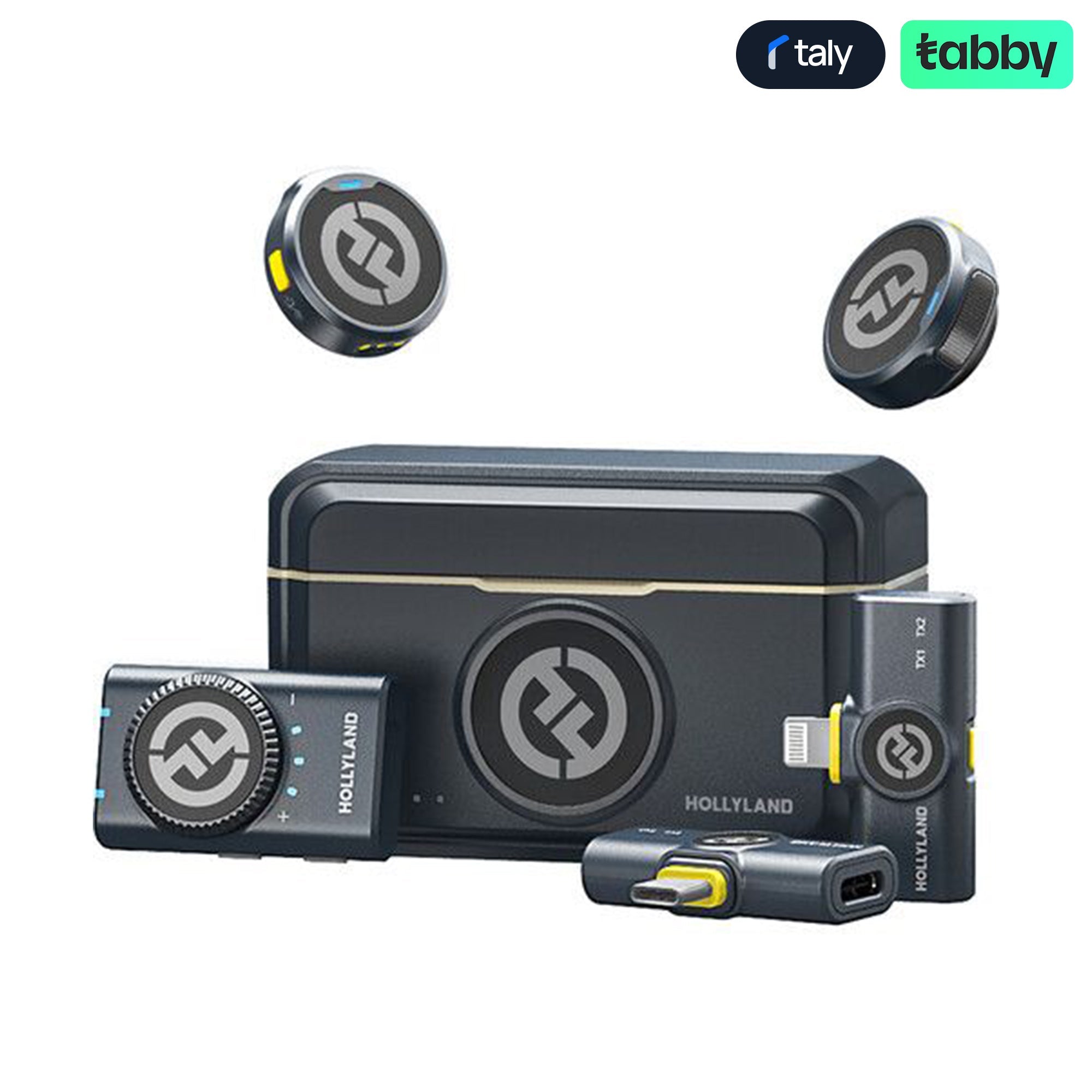 Hollyland LARK M2 Duo Wireless Lavalier Microphone Dual Channel 2.4GHz | IT Care Kuwait