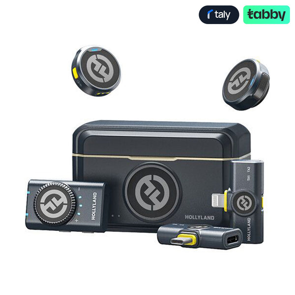 Hollyland LARK M2 Duo Wireless Lavalier Microphone Dual Channel 2.4GHz | IT Care Kuwait