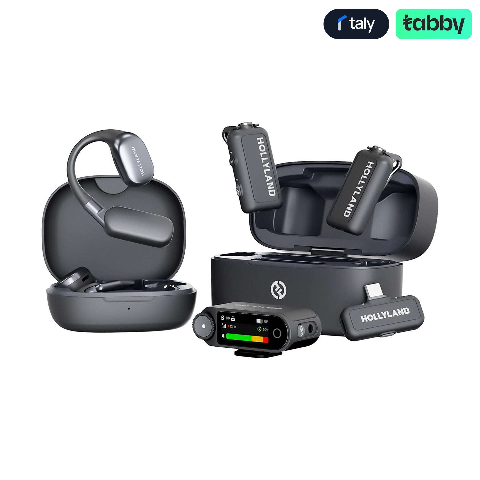 Hollyland LARK MAX 2 Ultimate Combo Wireless Microphone 2-Person 32-bit Float | IT Care Kuwait