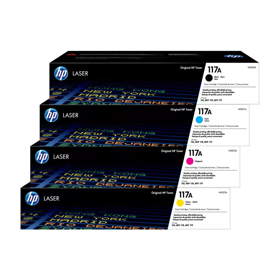 HP 117A LaserJet Toner Cartridge Full Set