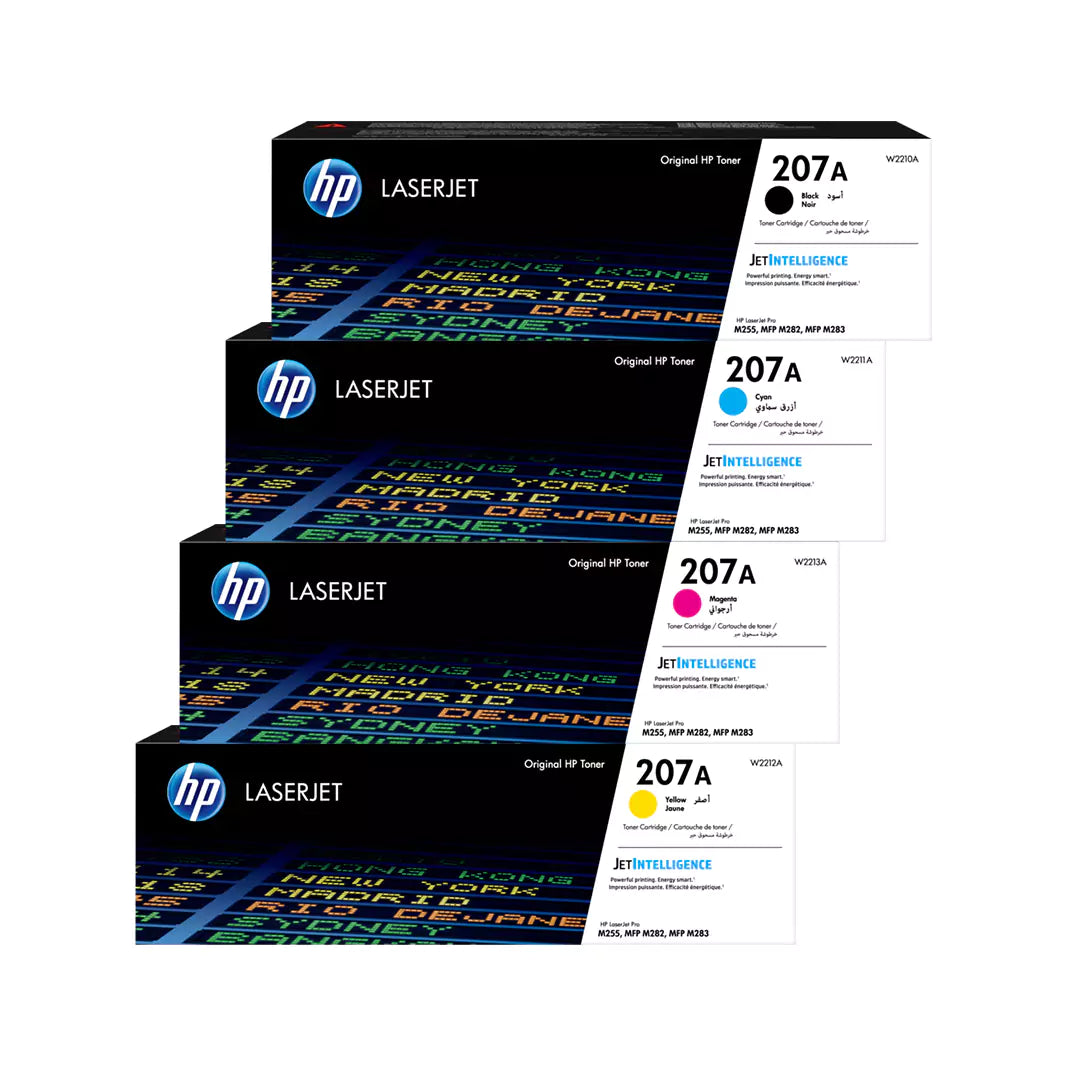 HP 207A LaserJet Toner Cartridge Full Set