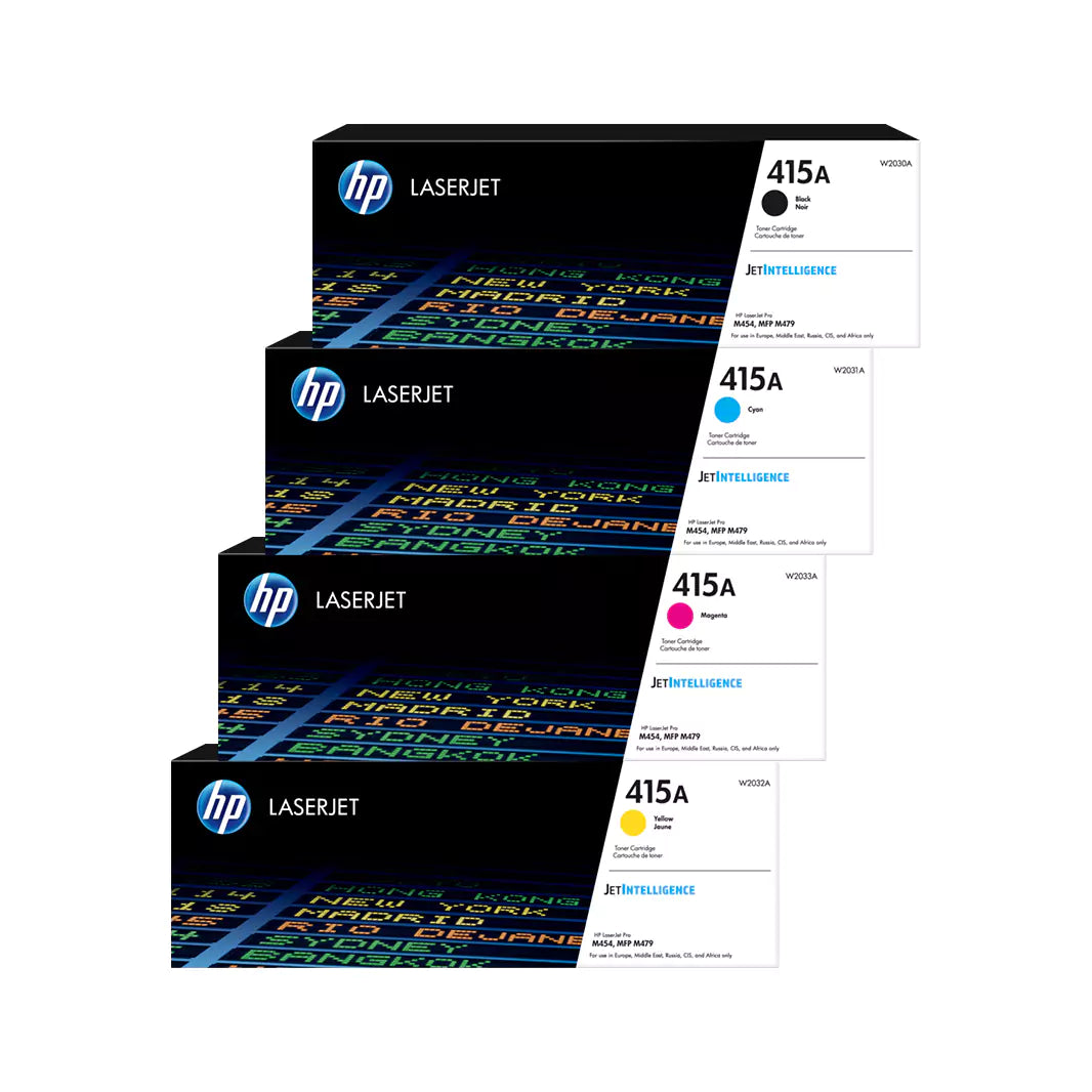 HP 415A LaserJet Toner Cartridge Full Set