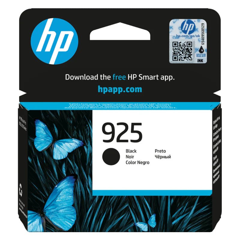 HP 925 Black Original Ink Cartridge - 500 Pages / Black / Ink CartridgeIT CareInk Cartridges