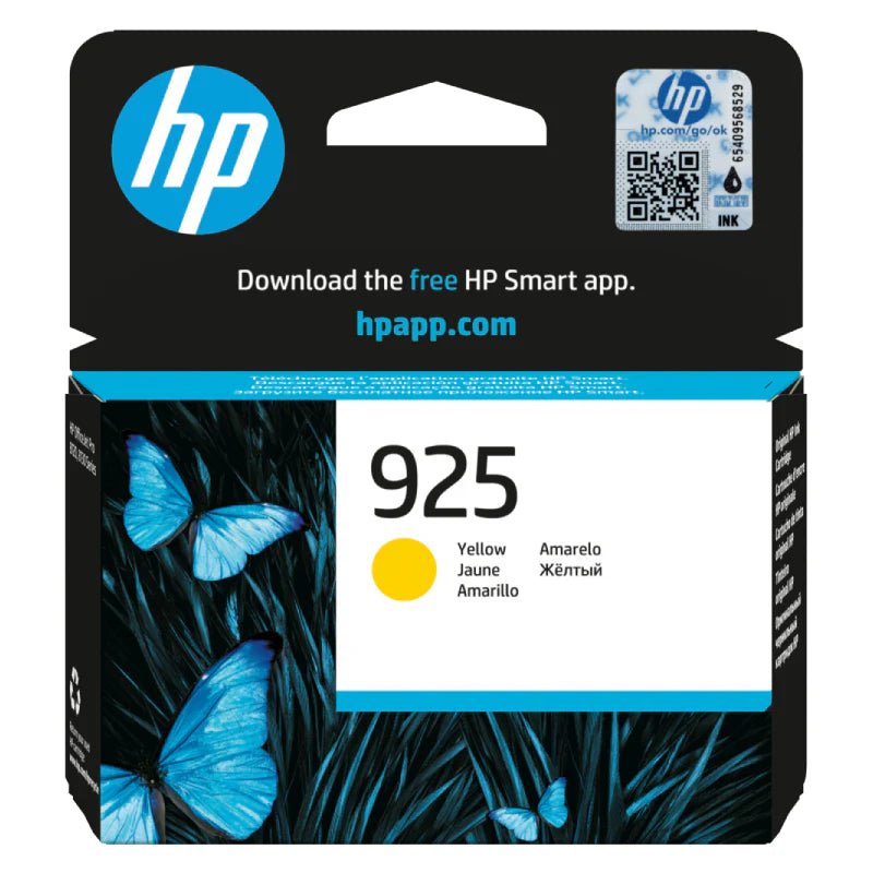 HP 925 Yellow Original Ink Cartridge - 400 Pages / Yellow / Ink CartridgeIT CareInk Cartridges