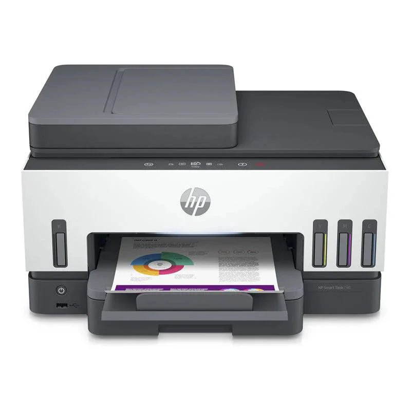 HP Smart Tank 790 AIO - 15ppm / 4800dpi / A4 / USB / LAN / Wi - Fi / FAX / Bluetooth / Color Inkjet - PrinterIT CareInk Tank Printers