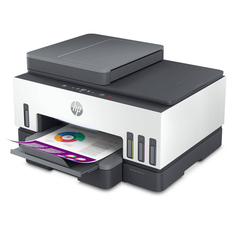 HP Smart Tank 790 AIO - 15ppm / 4800dpi / A4 / USB / LAN / Wi - Fi / FAX / Bluetooth / Color Inkjet - PrinterIT CareInk Tank Printers