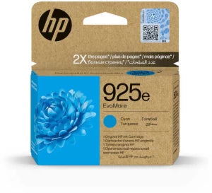 HP 925e EvoMore Cyan Original Ink Cartridge