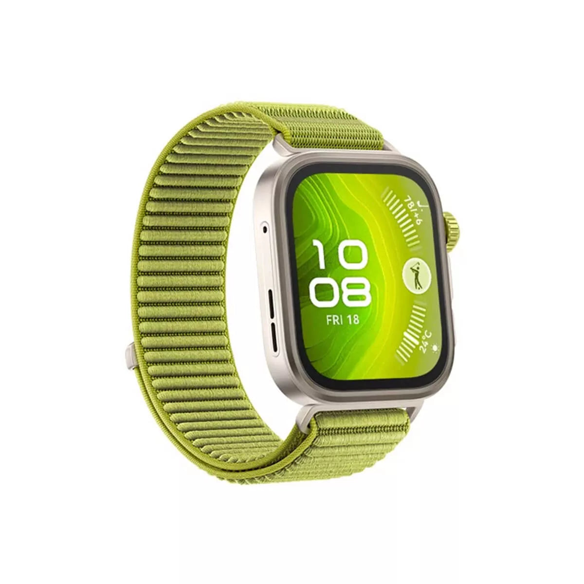 Huawei Watch Fit 4 Pro Green side angle Bluetooth 5.2 | IT Care Kuwait