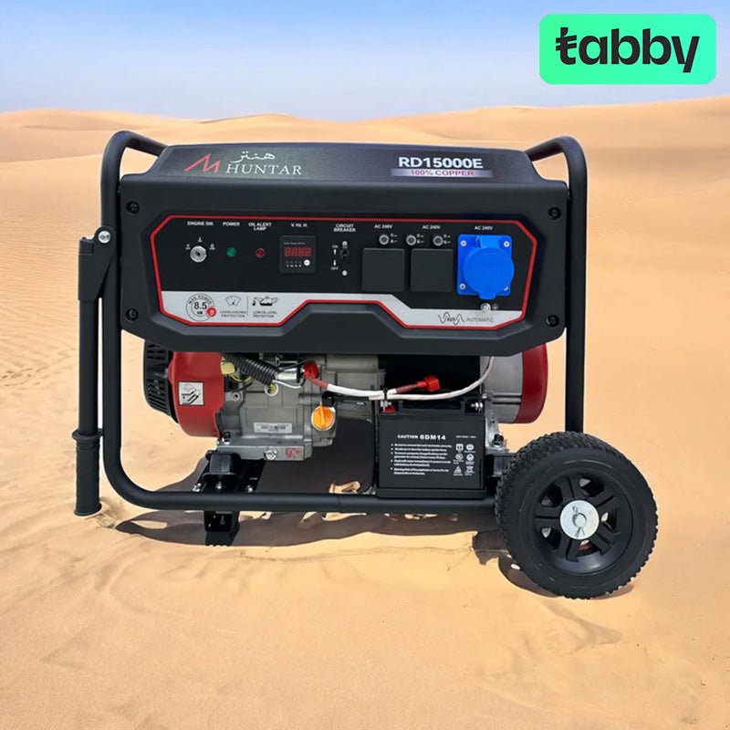 Huntar 9000E 6kW Portable Petrol Generator – Heavy Duty Backup Power Generator | IT Care Kuwait