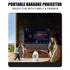 HY-300PRO-KTV Projector with Stereo Speaker & Dual Wireless Microphones