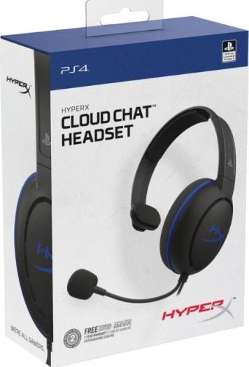HyperX Cloud Chat Headset PS4 In-Line Controls Black | IT Care Kuwait