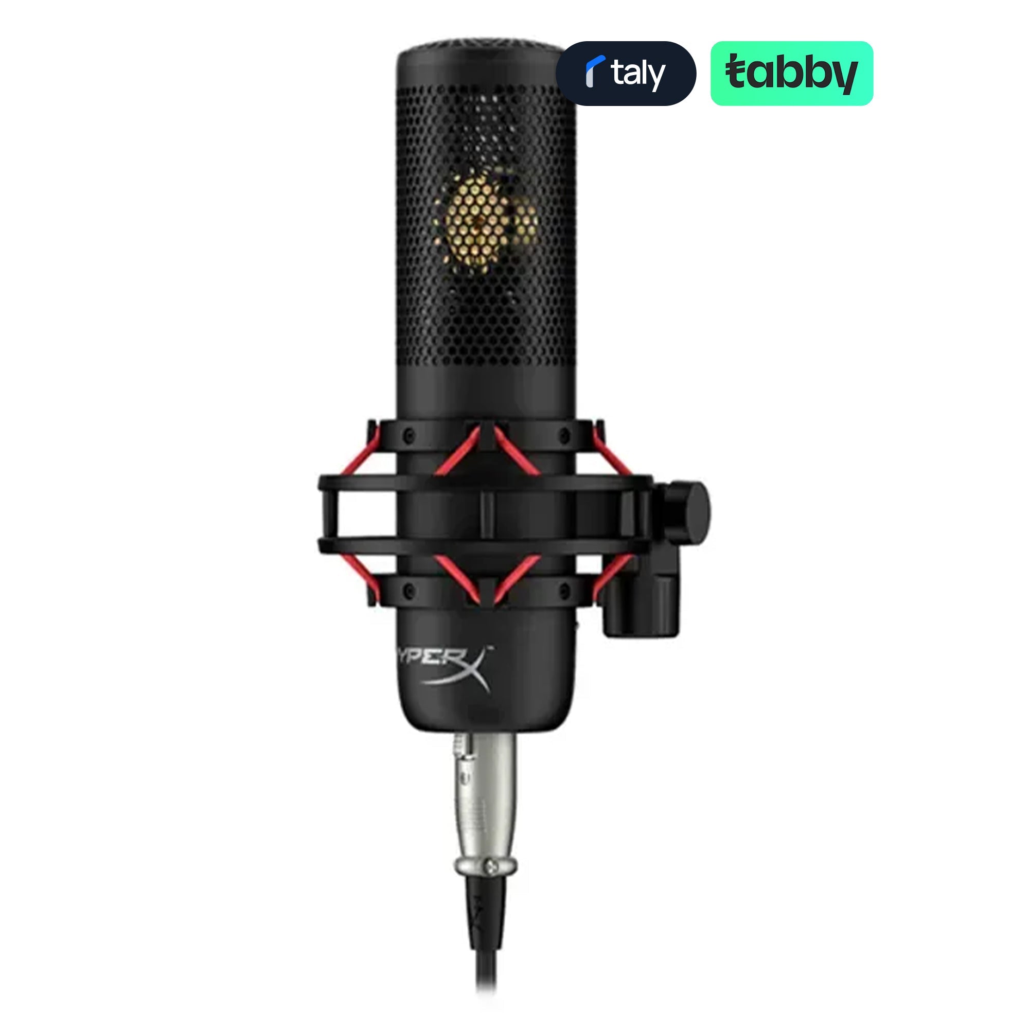 HyperX ProCast Professional XLR Large-Diaphragm Condenser Microphone Shock Mount Pop Filter | IT Care Kuwait