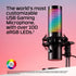 HyperX QuadCast 2 S USB RGB Condenser Microphone 32-bit 192kHz Audio aRGB Lighting Black | IT Care Kuwait