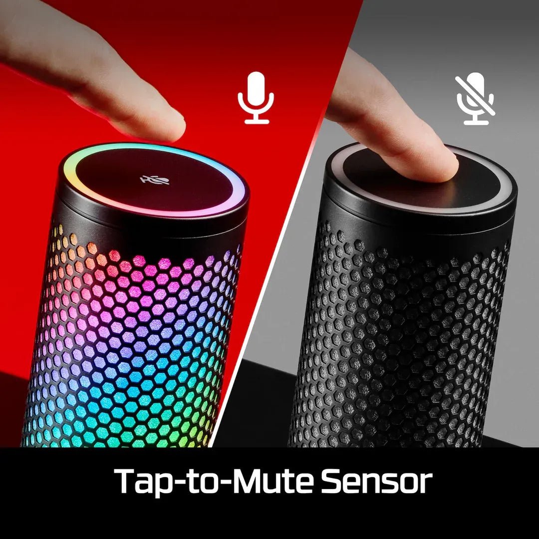 HyperX QuadCast 2 S USB RGB Condenser Microphone 32-bit 192kHz Audio aRGB Lighting Black | IT Care Kuwait