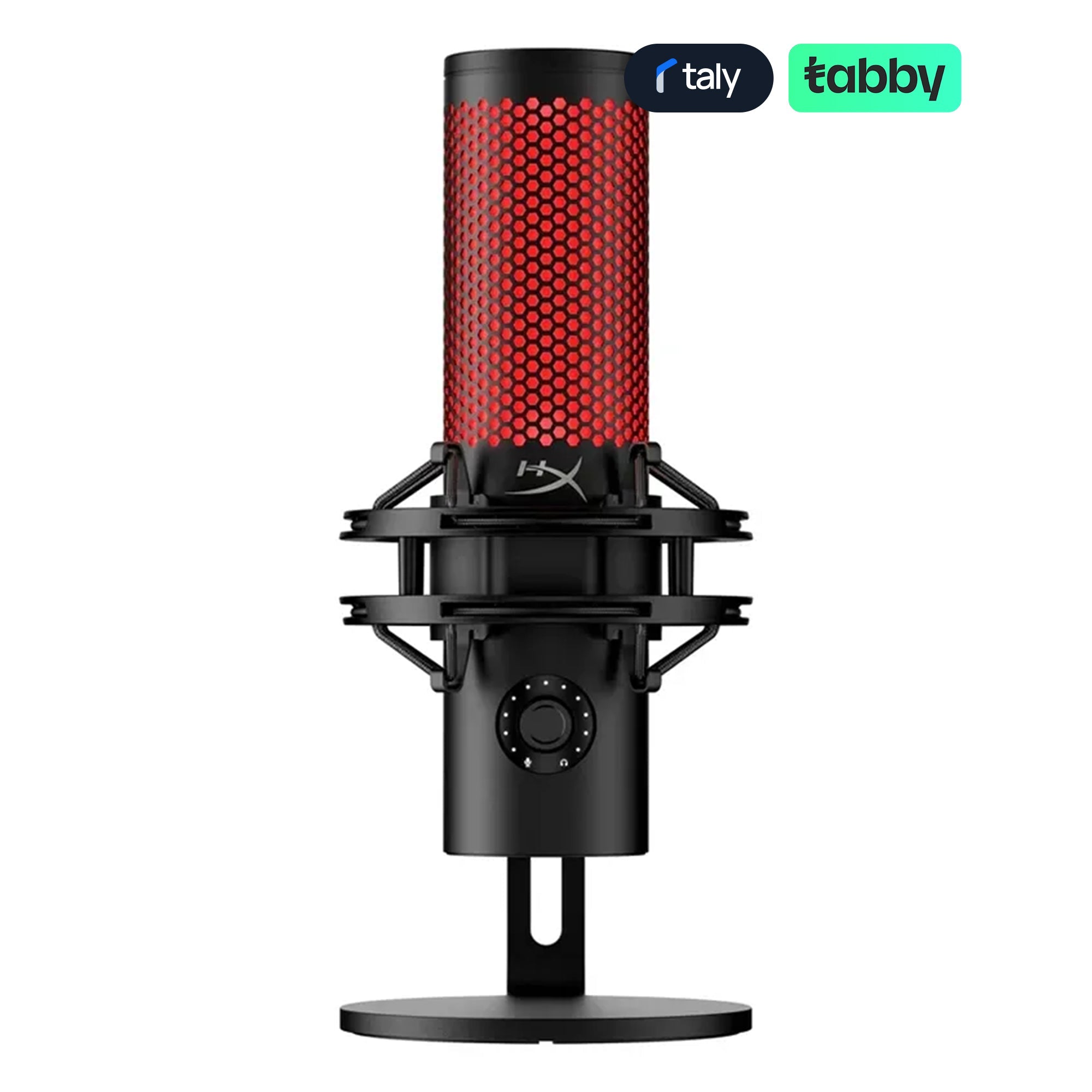HyperX QuadCast 2 USB Condenser Microphone 24-bit 96kHz RGB Lighting Black | IT Care Kuwait