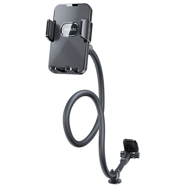 Yesido C137 360 Arm Truck Car Adjustable Spring Clip Phone Holder Black | IT Care Kuwait