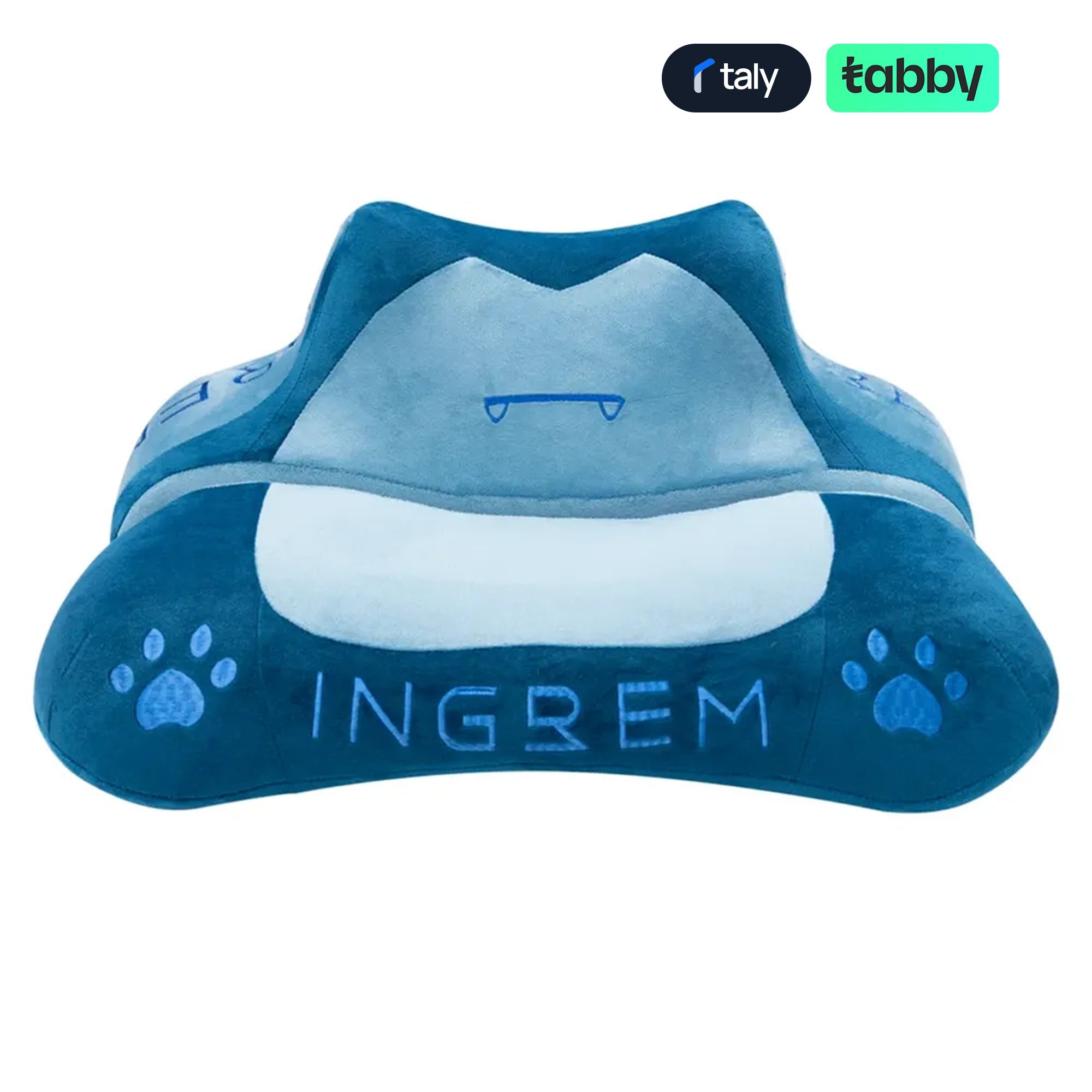 Ingrem Fat Cat Pillow, Soft Ergonomic Memory Foam Cushion - BlueIT CarePillow