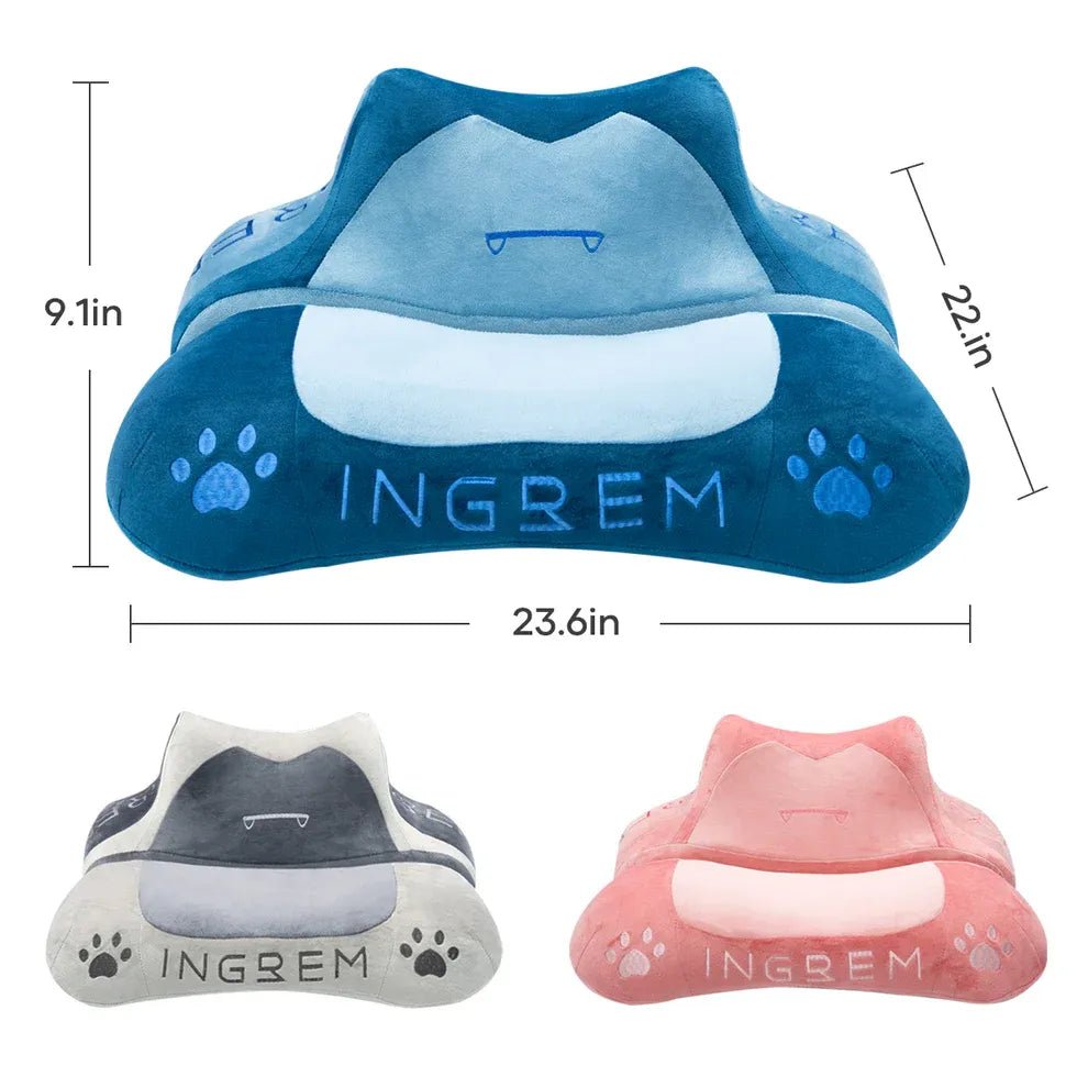 Ingrem Fat Cat Pillow, Soft Ergonomic Memory Foam Cushion - GreyIT CarePillow