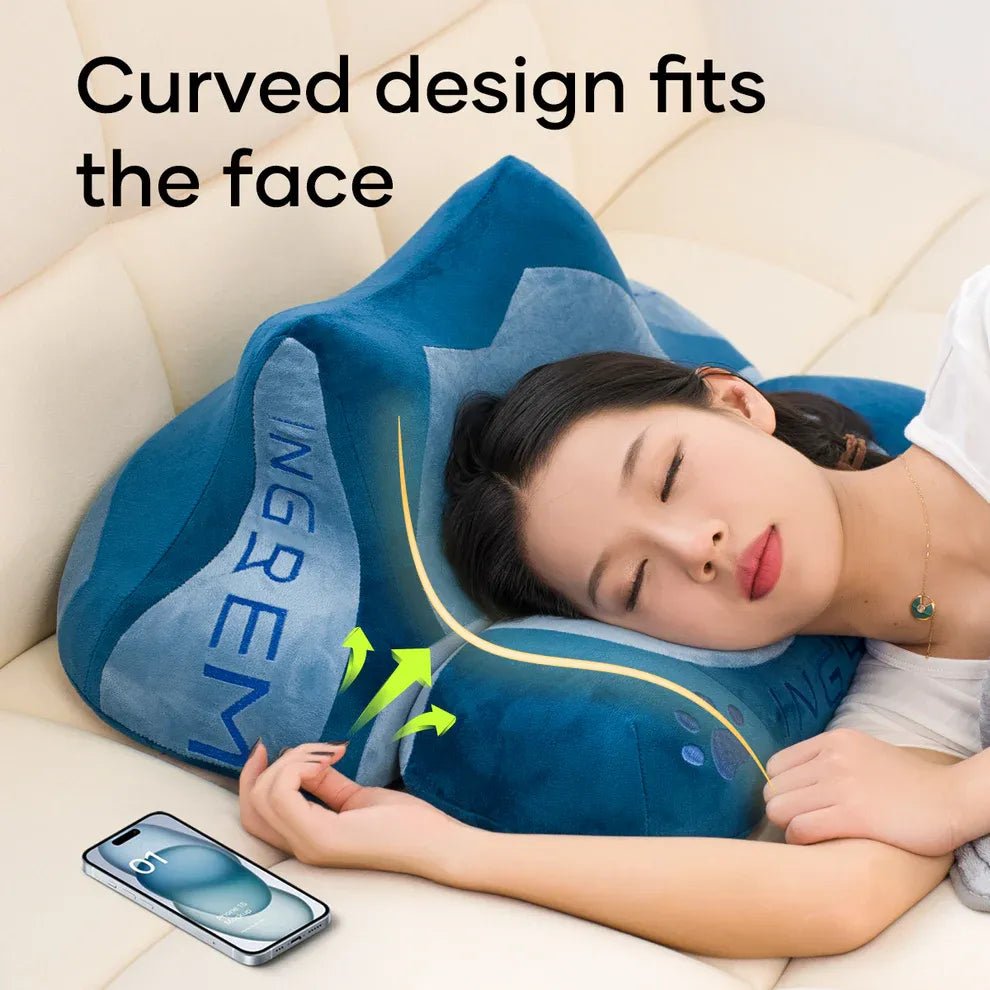 Ingrem Fat Cat Pillow, Soft Ergonomic Memory Foam Cushion - GreyIT CarePillow