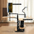 Ingrem Floating Table Electric Height Adjustable Standing Desk - Wood Grain White, Right RudderIT CareAdjustable Standing Desk