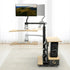 Ingrem Floating Table Electric Height Adjustable Standing Desk - Wood Grain White, Right RudderIT CareAdjustable Standing Desk