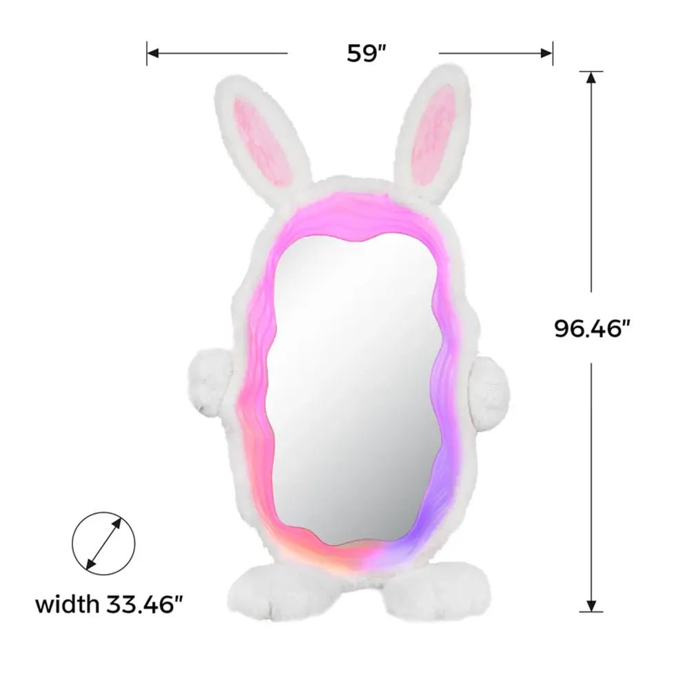 Ingrem Glowing Magic Bunny Mirror RGB LED Full-Length Vanity Mirror | IT Care Kuwait