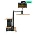 INGREM Left Rudder Electric Height Adjustable Standing Desk with Monitor Arm Wood Grain | IT Care Kuwait