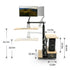 INGREM Left Rudder Electric Height Adjustable Standing Desk with Monitor Arm Wood Grain | IT Care Kuwait