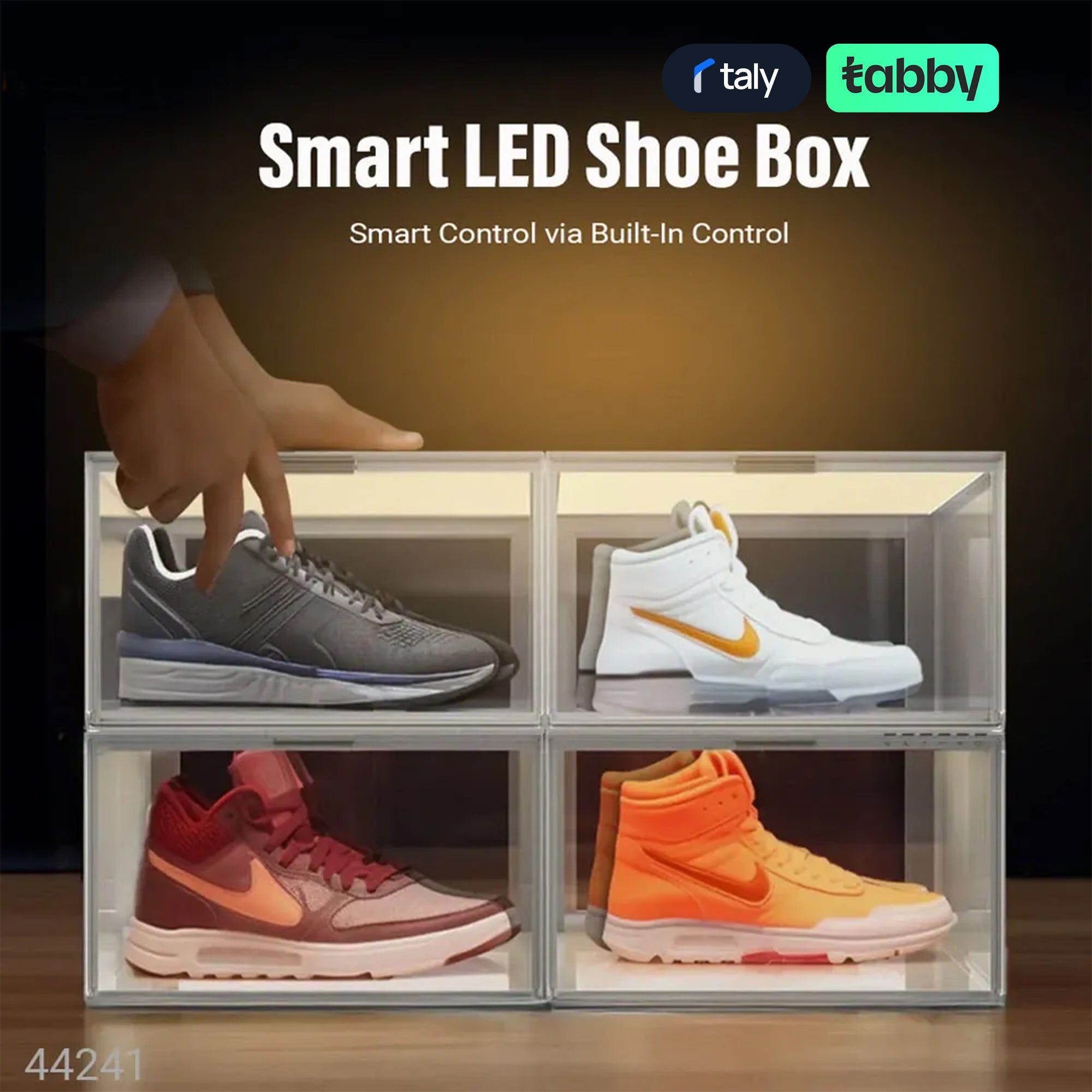 Ingrem Smart LED Shoebox Display Case 4 Pack with RGBW Lighting | IT Care Kuwait