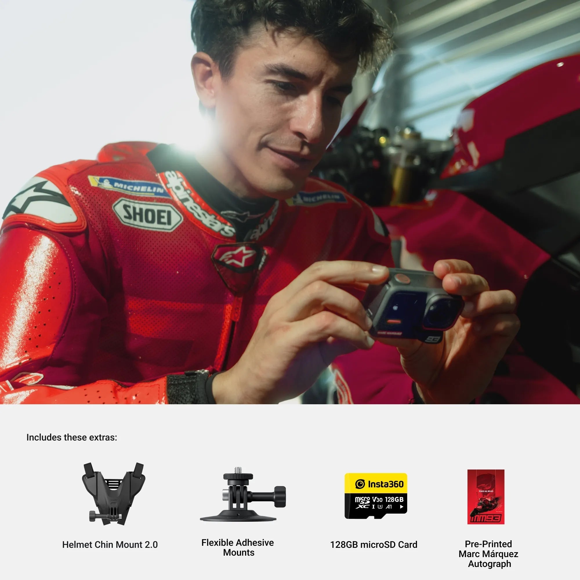 Insta360 Ace Pro 2 MM93 Edition 8K Action Camera – Marc Márquez Limited Edition BundleIT CareCamera
