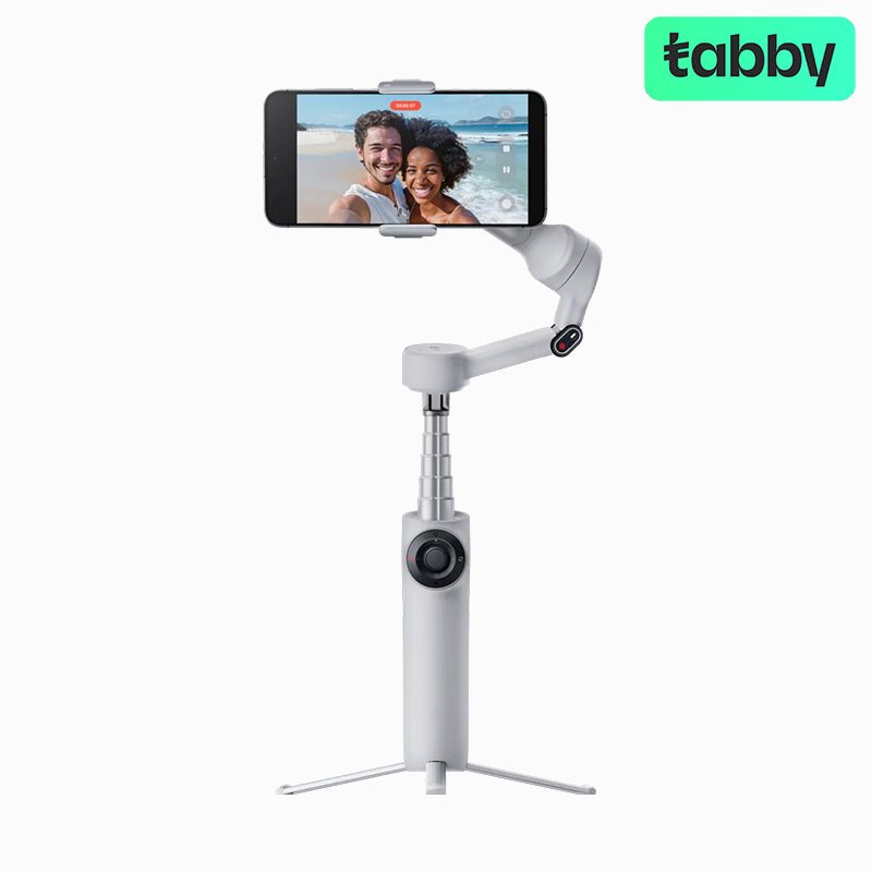 Insta360 Flow 2 3-Axis Smartphone Gimbal Stabilizer with Built-In Selfie Stick & Tripod / Stone Gray / Standard Bundle | IT Care Kuwait