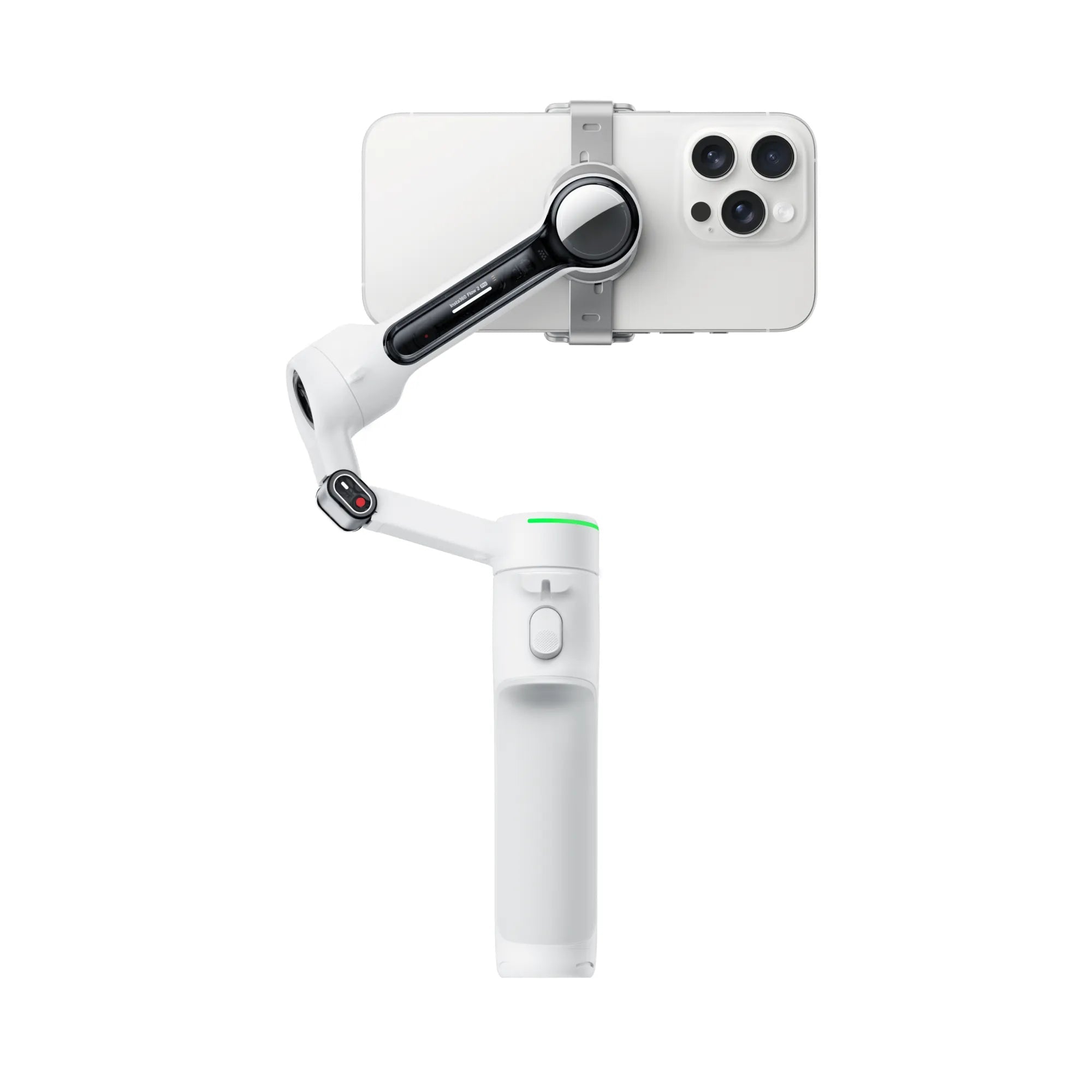 Insta360 Flow 2 Pro Standard Bundle – Summit White/ 3 - Axis Smartphone Gimbal with Apple DockKit & 360° Infinite Pan TrackingIT CareSmartphone Gimbal Stabilizer