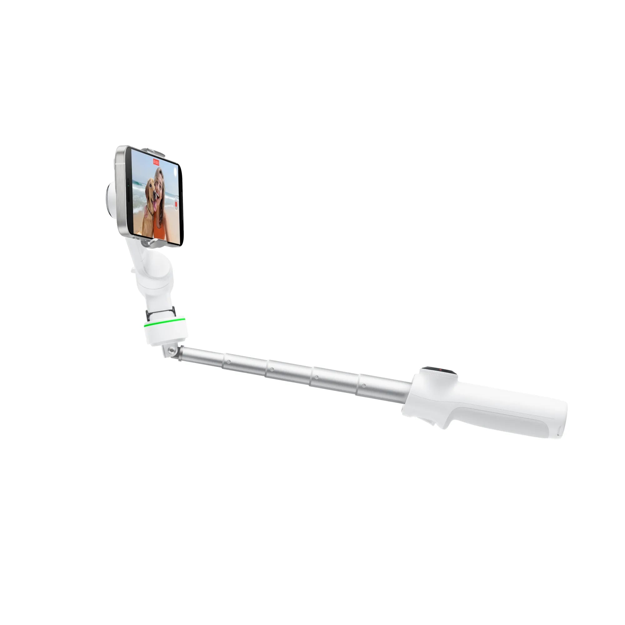 Insta360 Flow 2 Pro Standard Bundle – Summit White/ 3 - Axis Smartphone Gimbal with Apple DockKit & 360° Infinite Pan TrackingIT CareSmartphone Gimbal Stabilizer