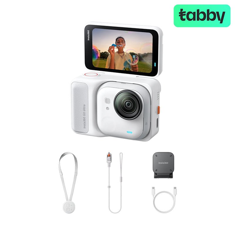 Insta360 GO Ultra 4K Action Camera – Standard Bundle Arctic White | IT Care Kuwait