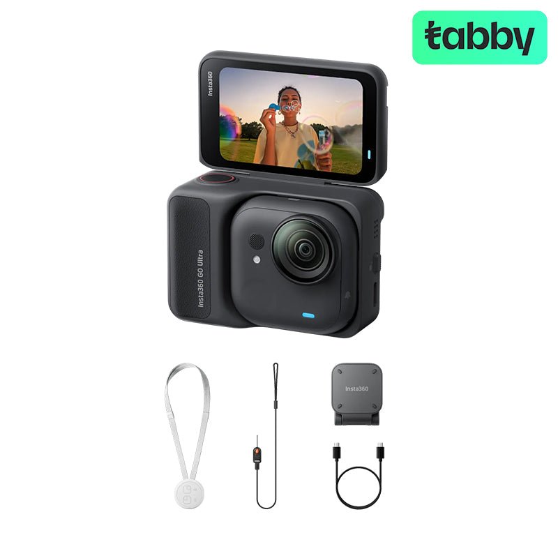 Insta360 GO Ultra 4K Action Camera – Standard Bundle Midnight Black | IT Care Kuwait