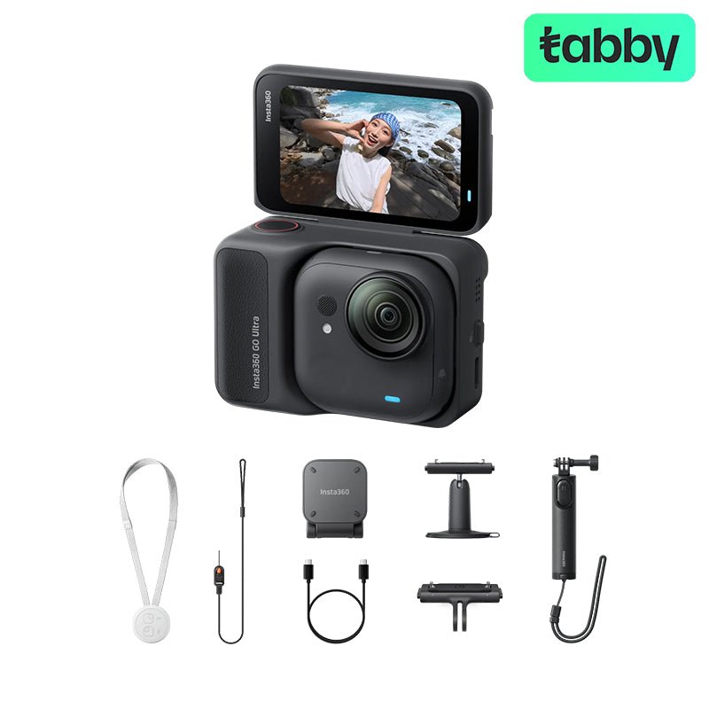 Insta360 GO Ultra Midnight Black Creator Bundle – 4K60 Hands - Free Action Camera with Magnetic Mount System, 50MP Photos, FlowState Stabilization & Creator AccessoriesIT CareCamera