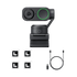 Insta360 Link 2 4K AI Webcam with 2 - Axis Gimbal & Phase Detection Autofocus – Graphite Black (Standard Bundle)IT CareWebcam